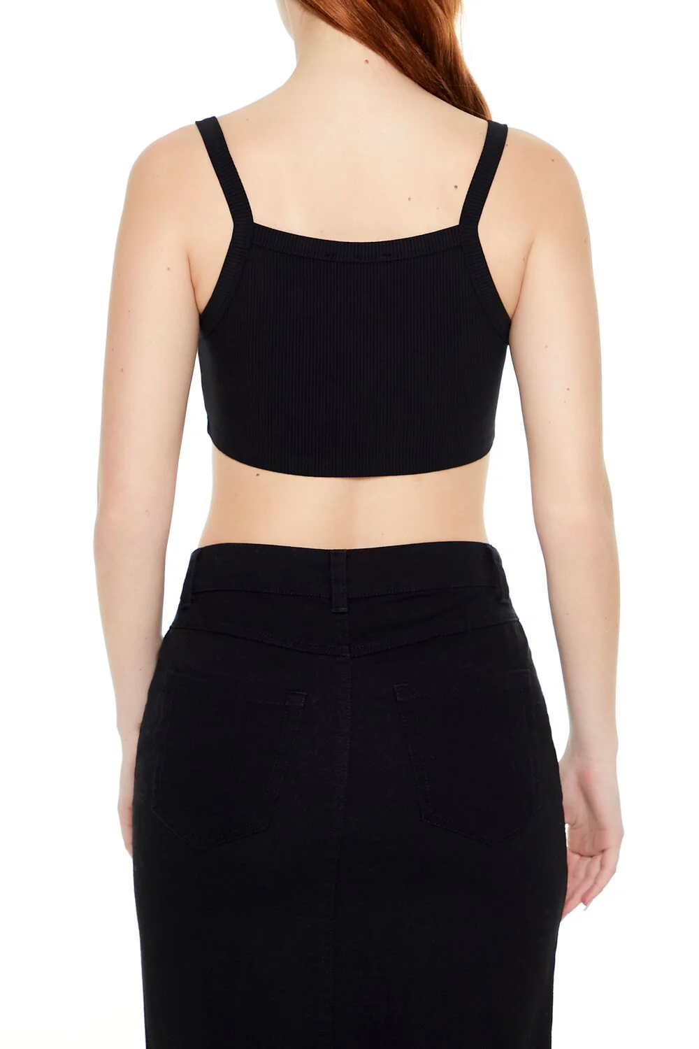 Rib-Knit Cropped Cami - Image 3