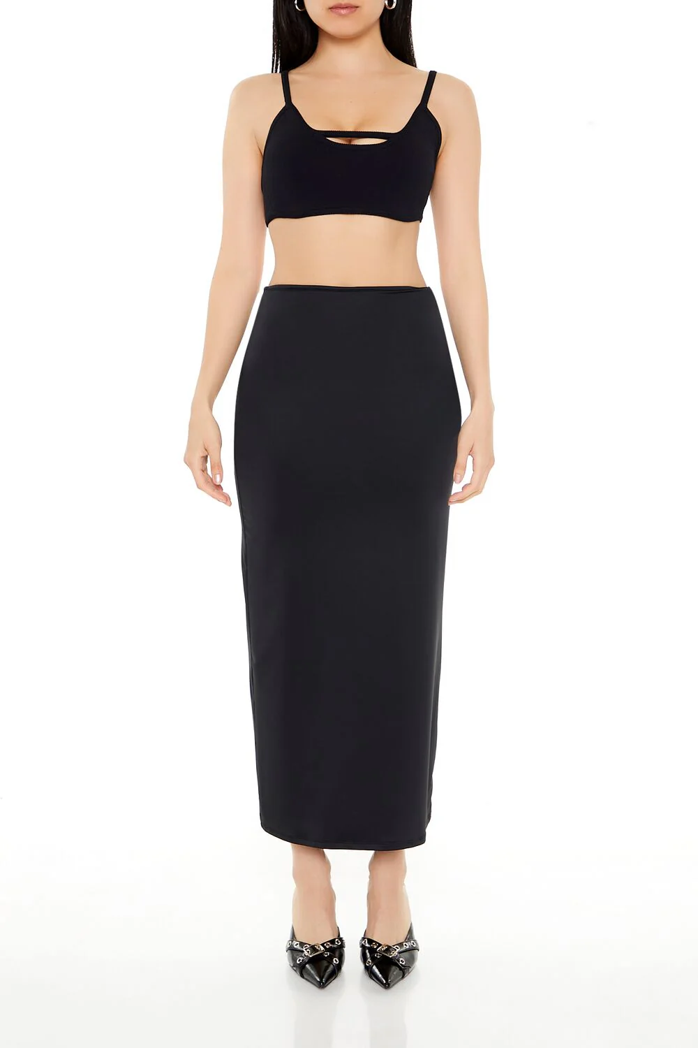 Sweater-Knit Cropped Cami - Image 2