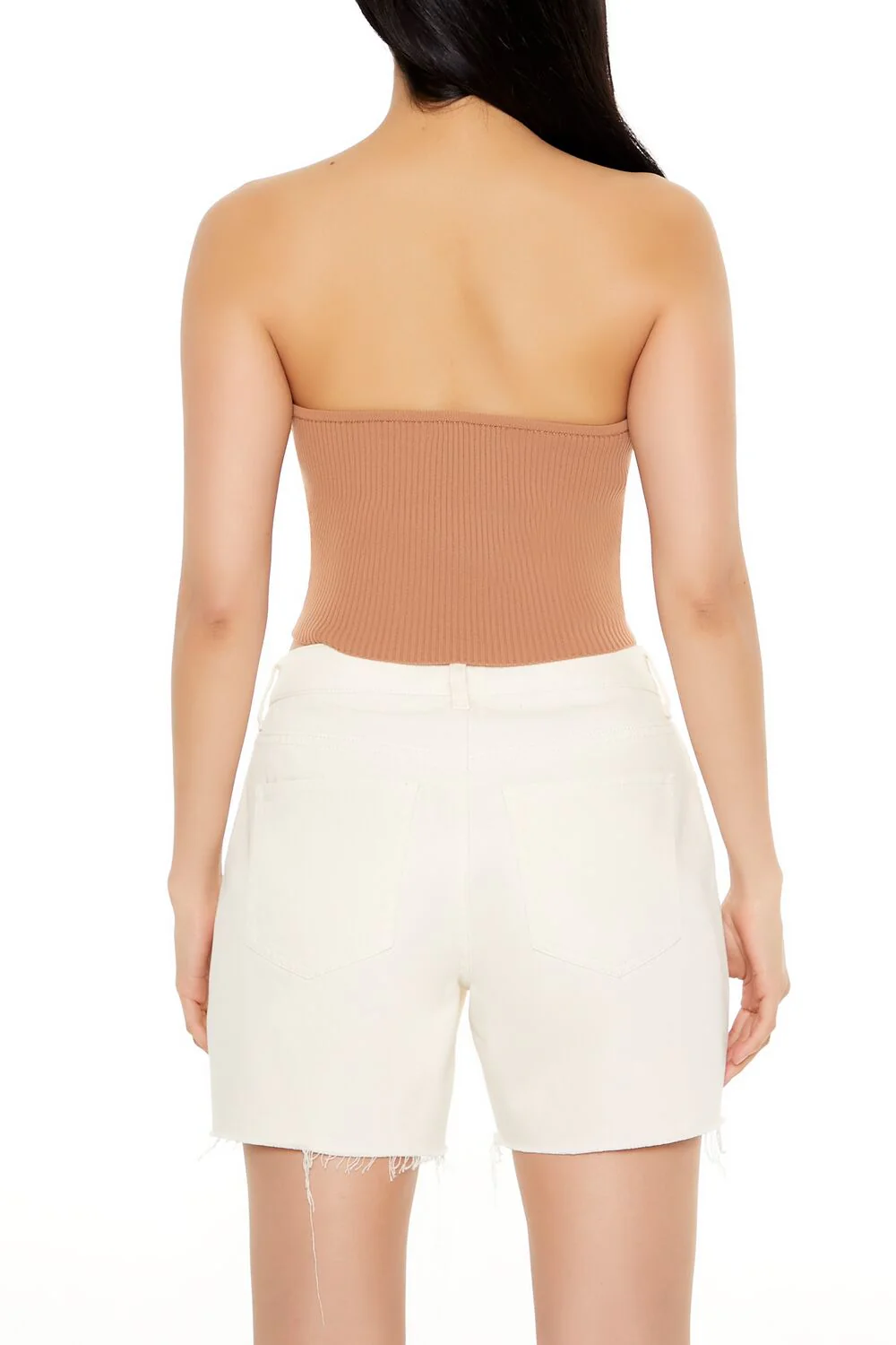Sweater-Knit Bustier Tube Top - Image 6