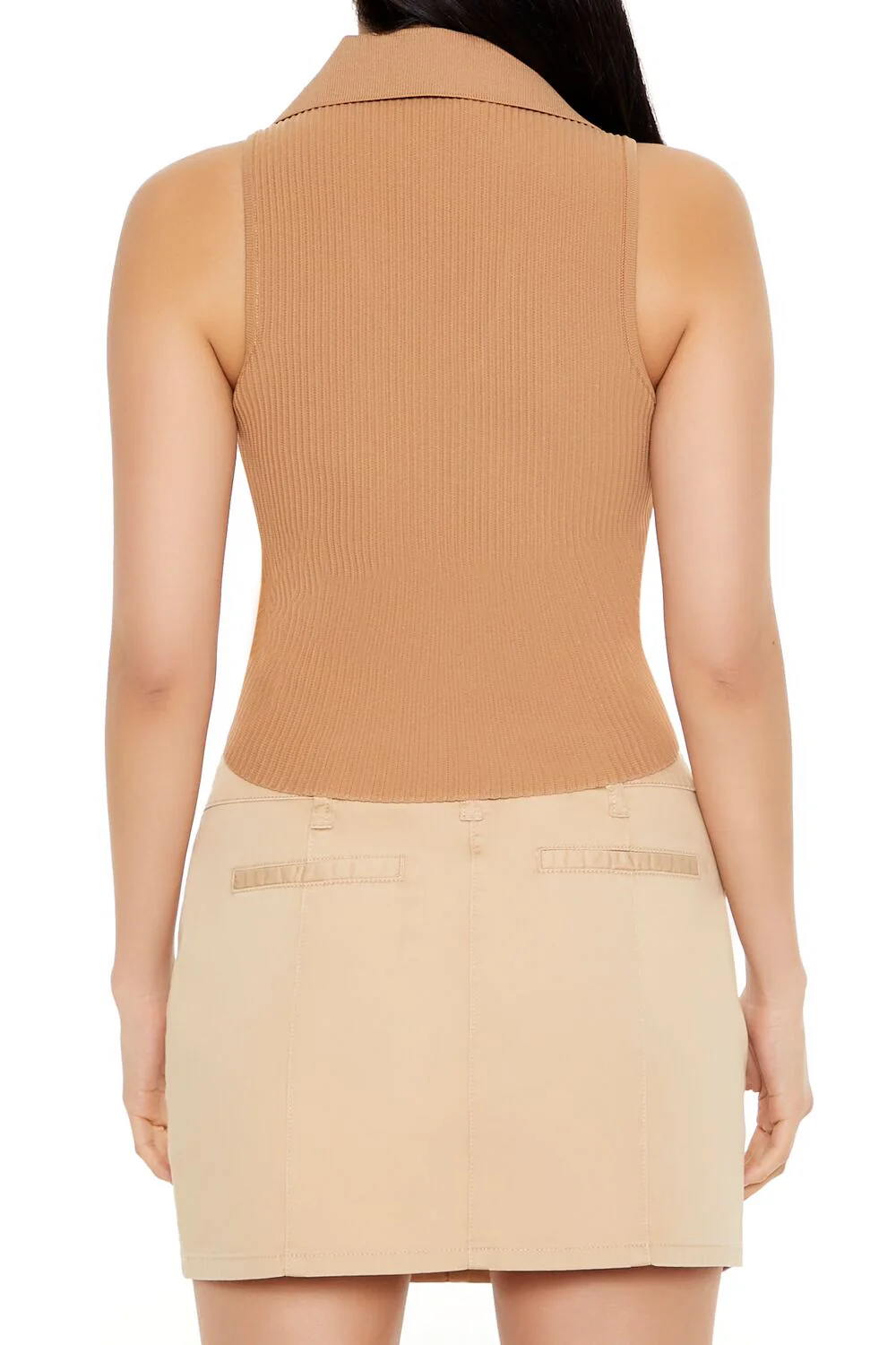 Sleeveless Sweater-Knit Crop Top - Image 10