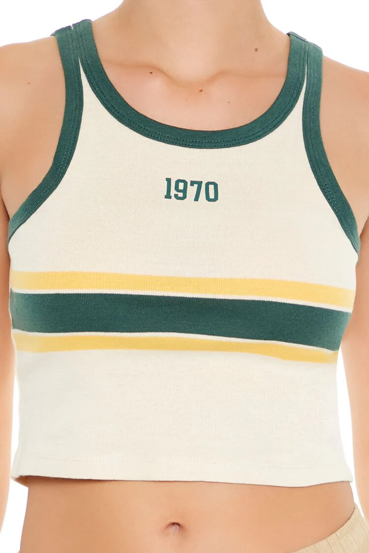 1970 Graphic Cropped Tank Top - Image 3