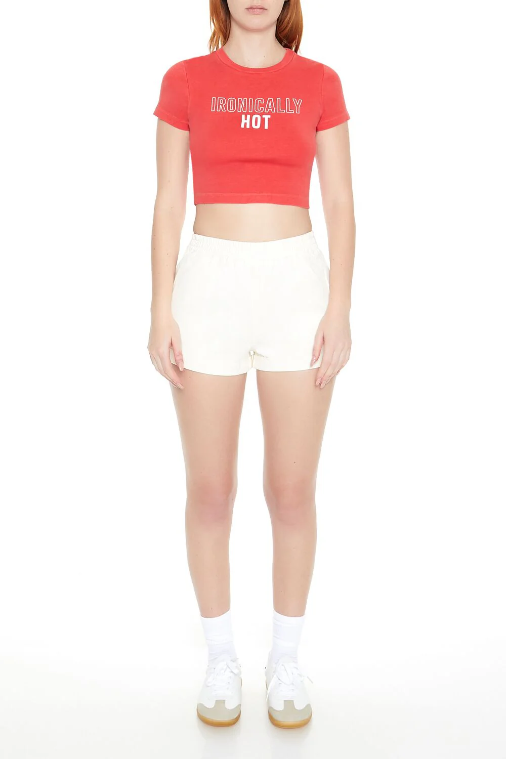 Ironically Hot Graphic Baby Tee - Image 2