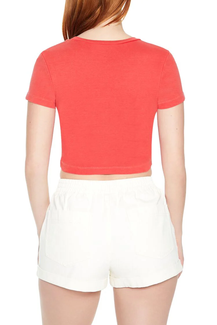 Ironically Hot Graphic Baby Tee - Image 6