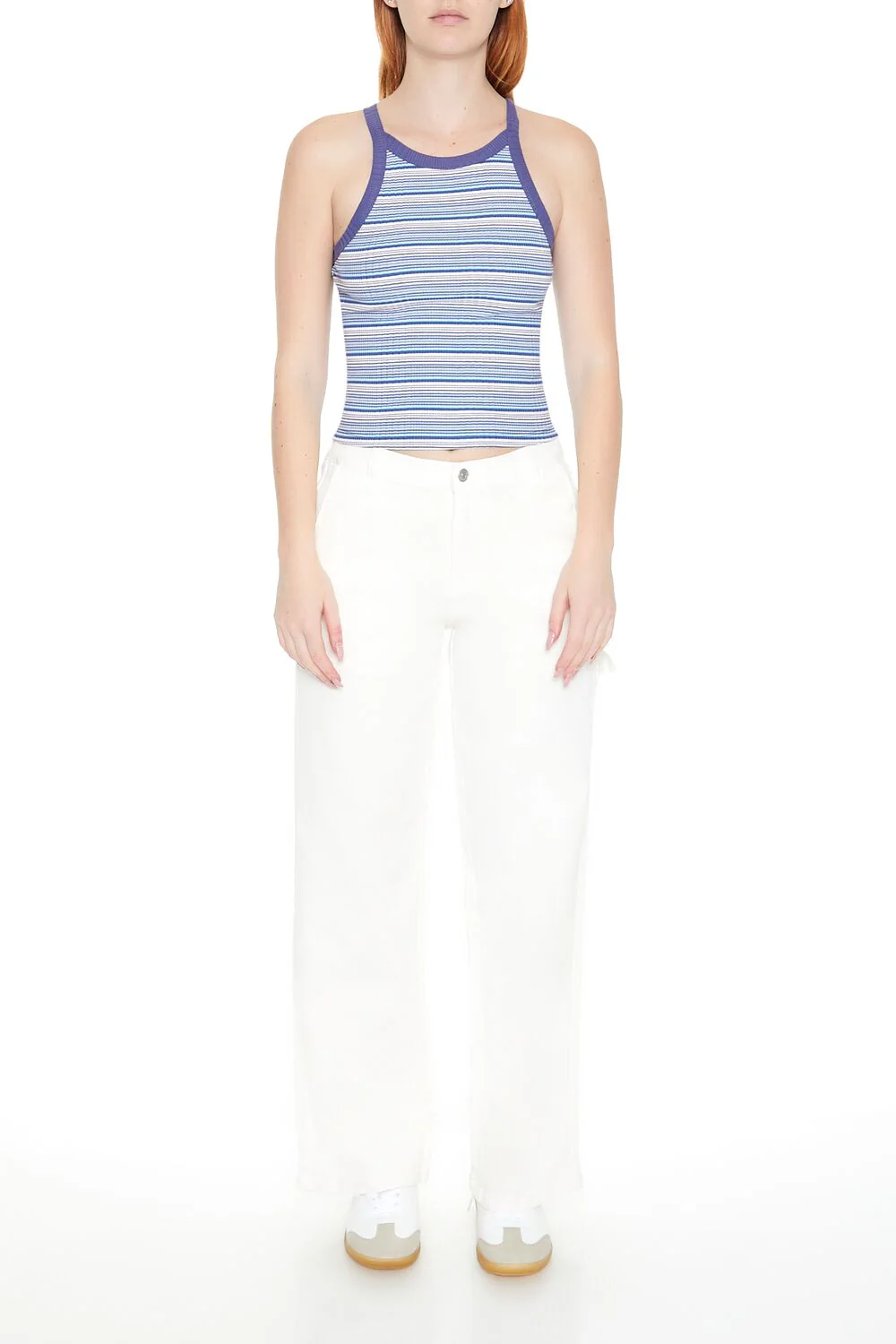 Striped Rib-Knit Cami - Image 2