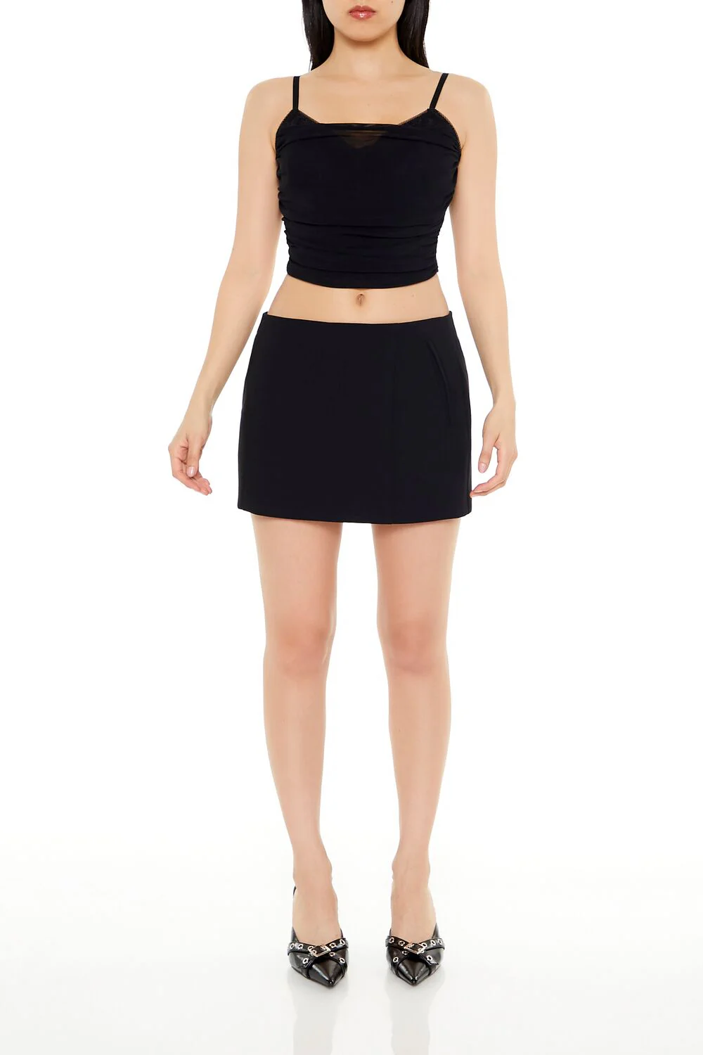 Mesh Bustier Cropped Cami - Image 2