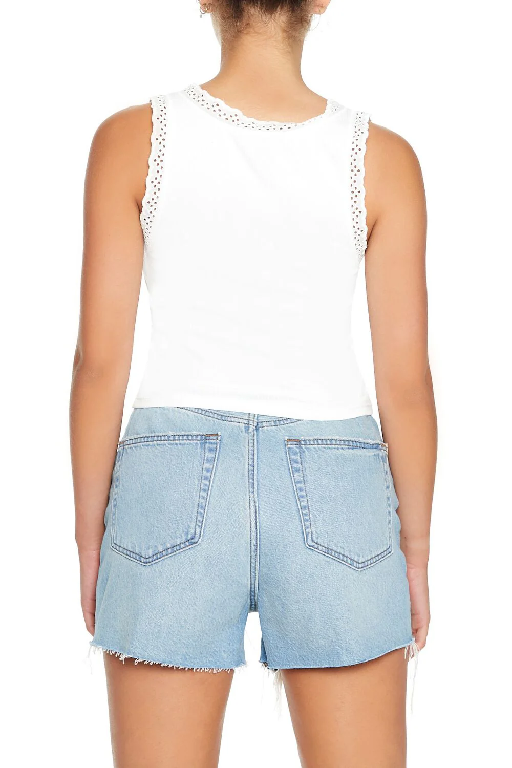 Ribbed Lace-Up Tank Top - Image 6