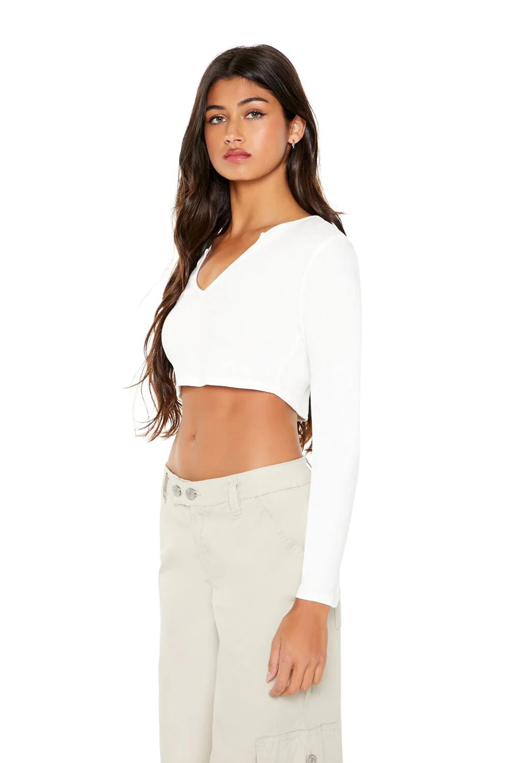 Split-Neck Crop Top - Image 2