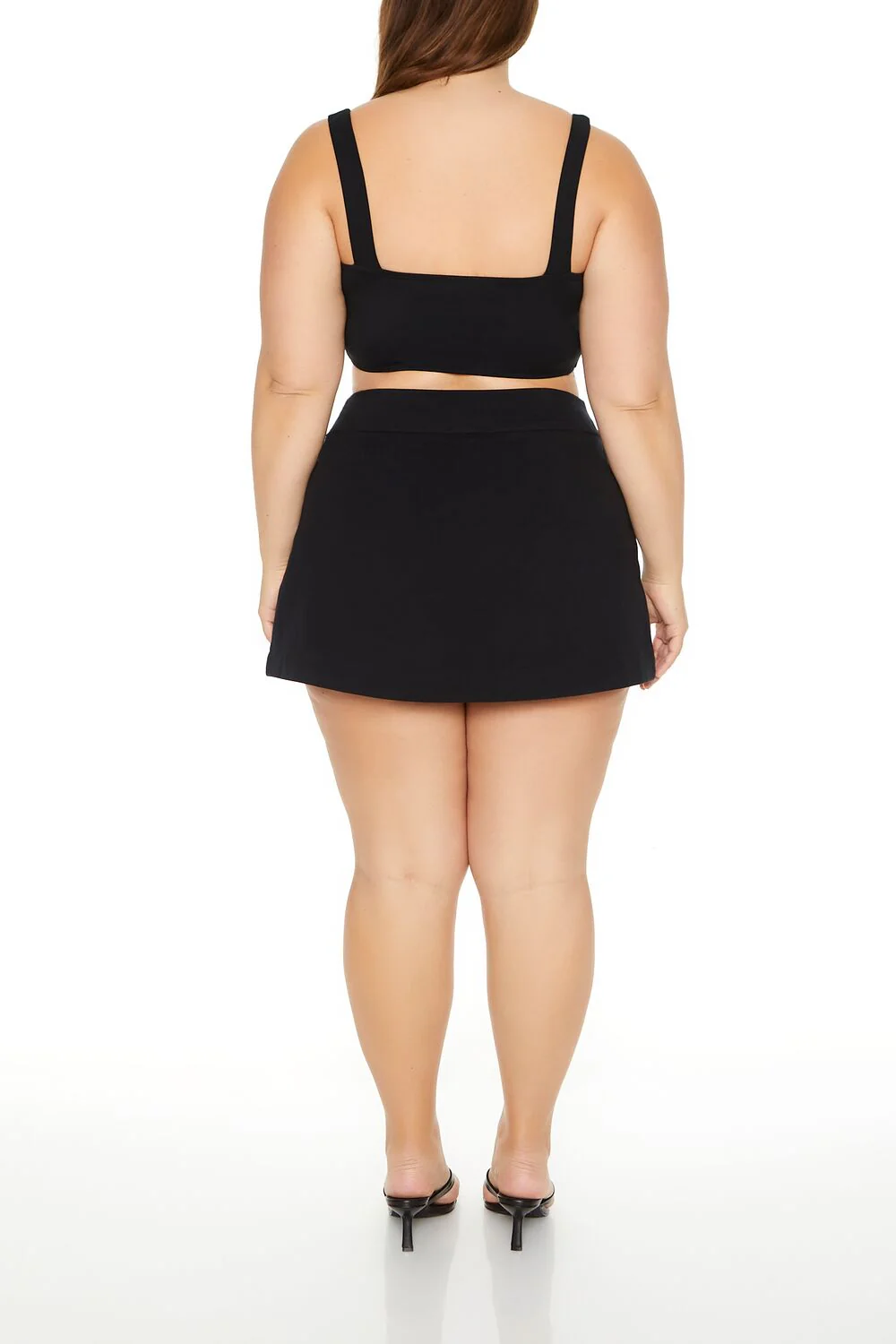 Plus Size Tulip-Hem Mini Skirt - Image 3