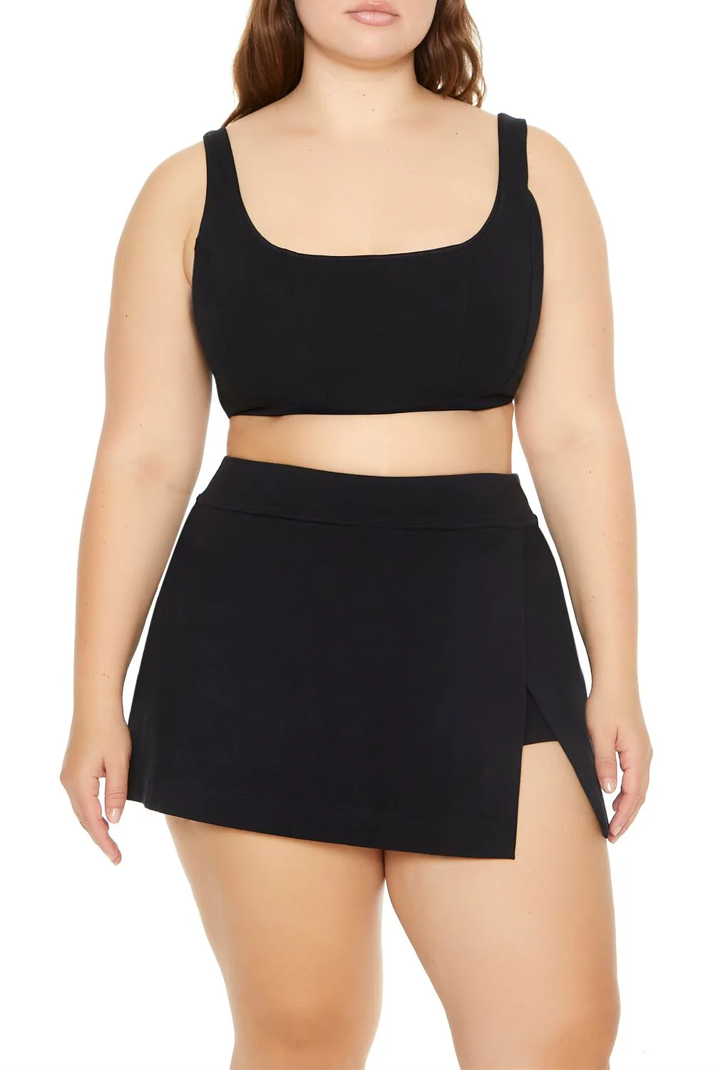 Plus Size Tulip-Hem Mini Skirt - Image 4