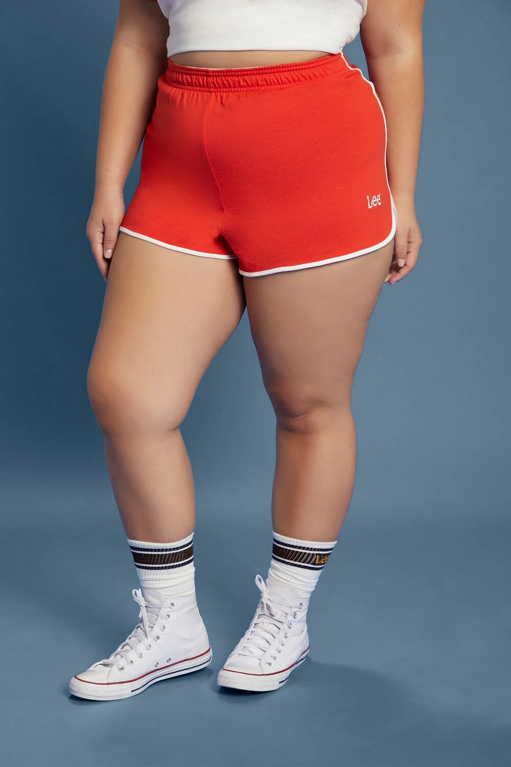 Plus Size Embroidered Lee Ringer Shorts - Image 2
