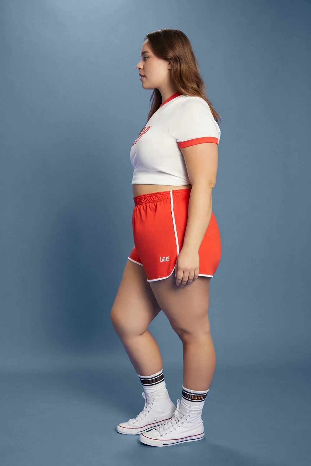 Plus Size Embroidered Lee Ringer Shorts - Image 3