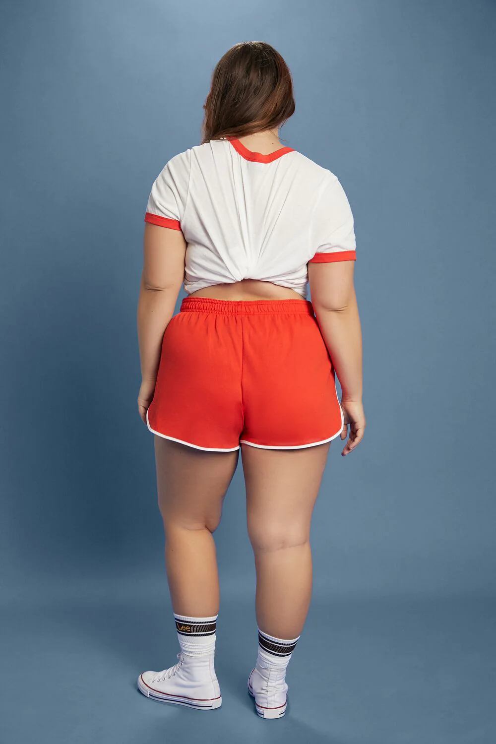 Plus Size Embroidered Lee Ringer Shorts - Image 4