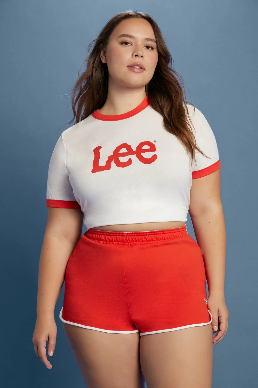 Plus Size Embroidered Lee Ringer Shorts - Image 5