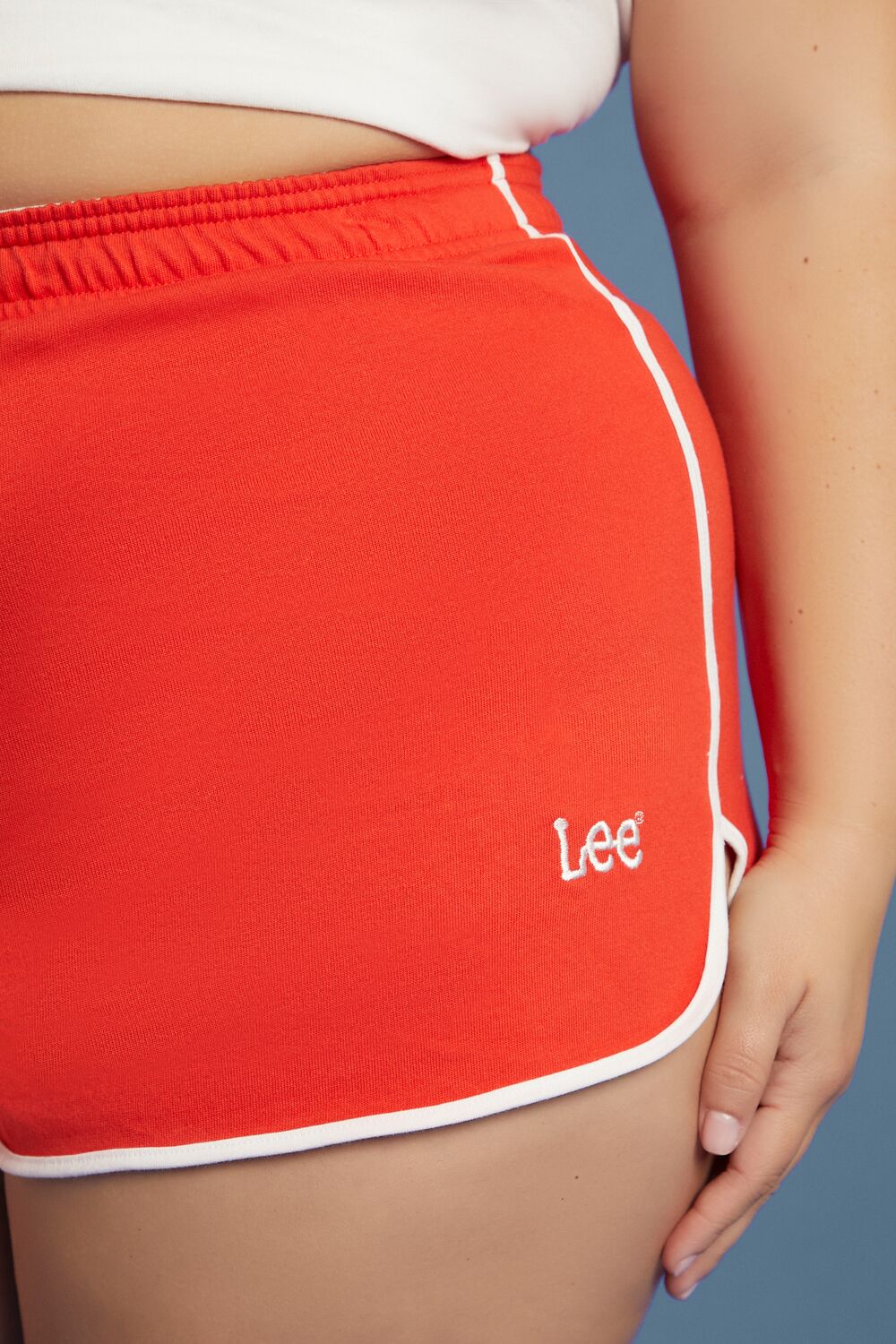 Plus Size Embroidered Lee Ringer Shorts - Image 6