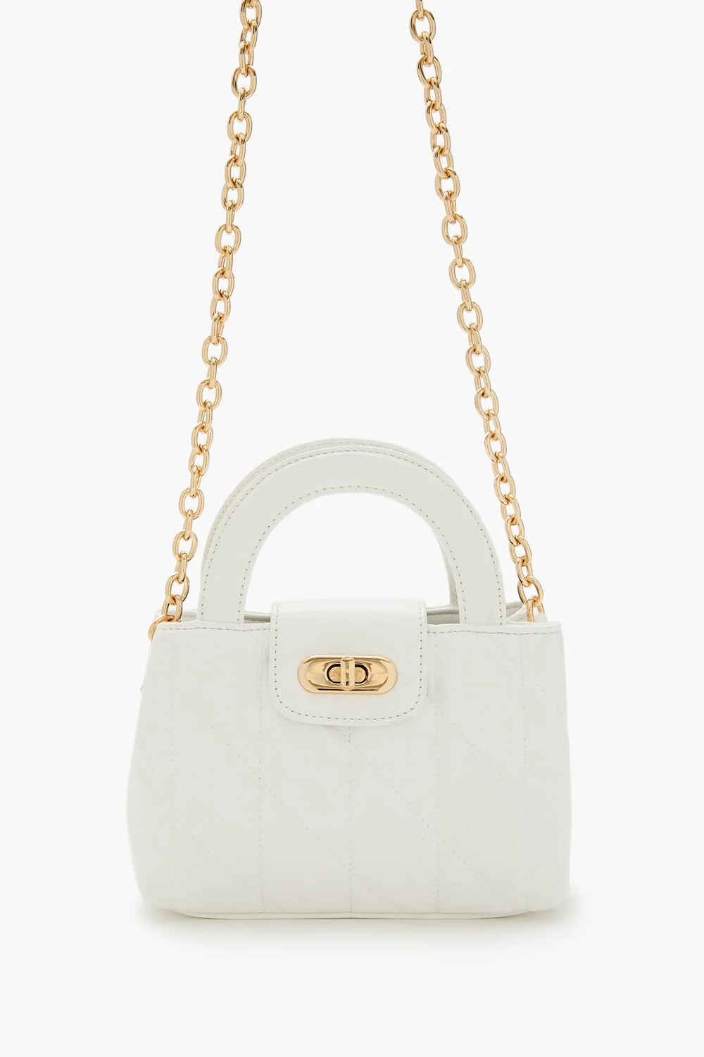 Quilted Faux Leather Crossbody Bag - Image 2