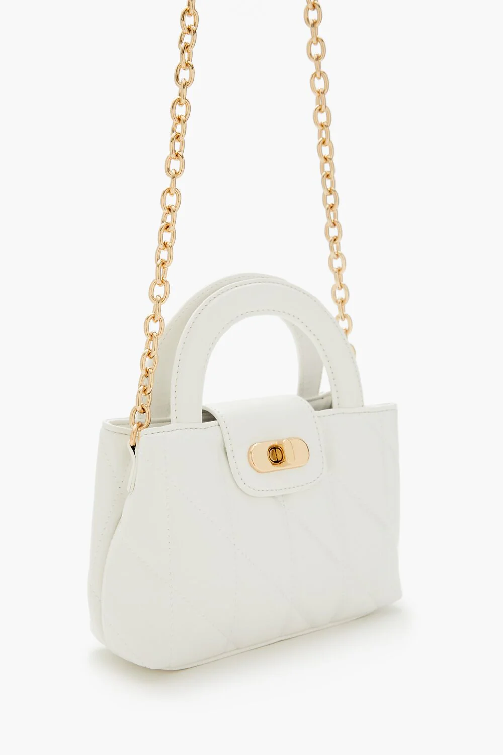 Quilted Faux Leather Crossbody Bag - Image 3