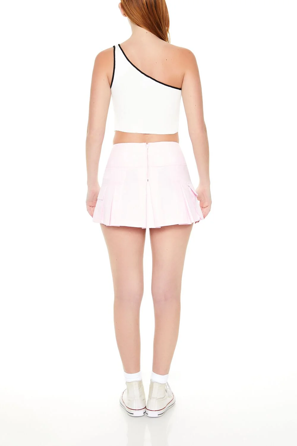 Pleated Cargo Mini Skirt - Image 10