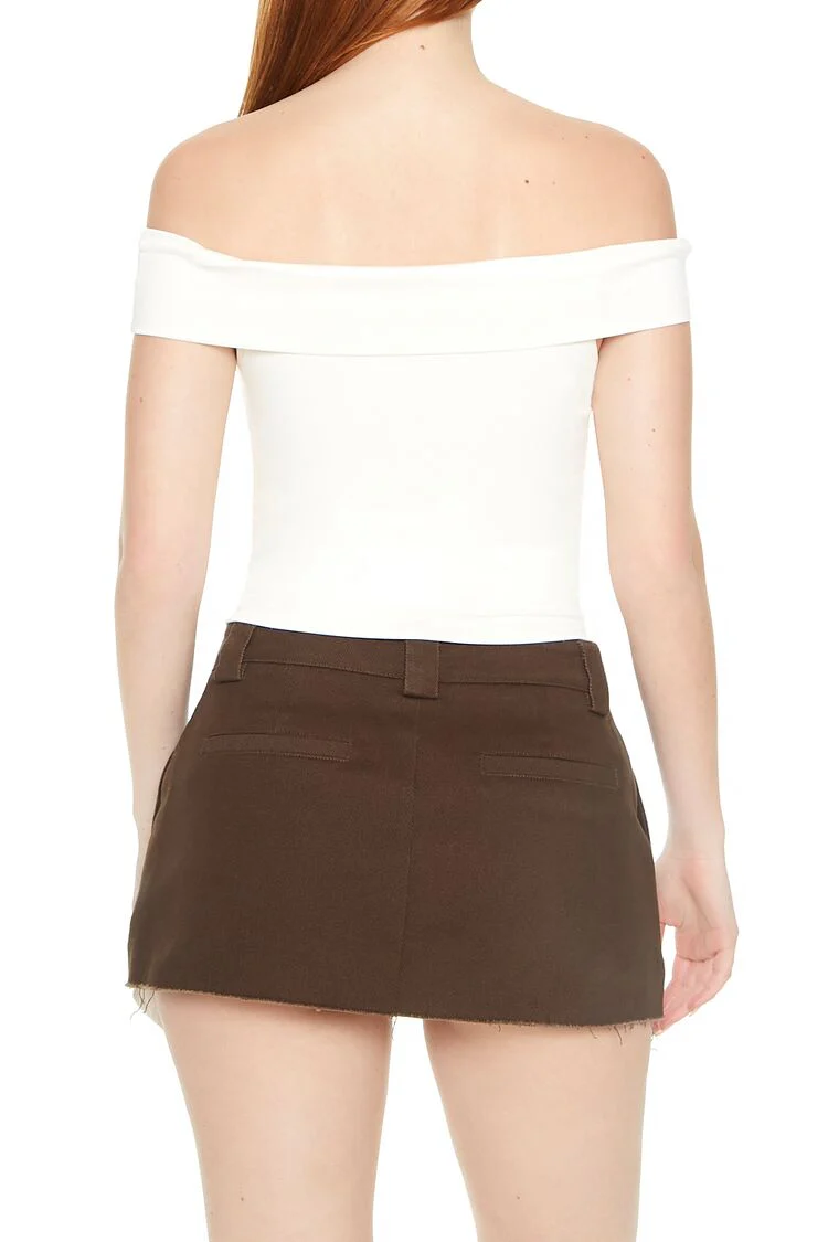 Off-the-Shoulder Fitted Top - Image 3