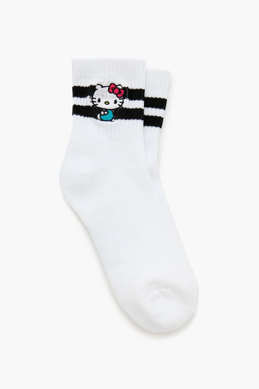 Hello Kitty Varsity-Striped Crew Socks - Image 2