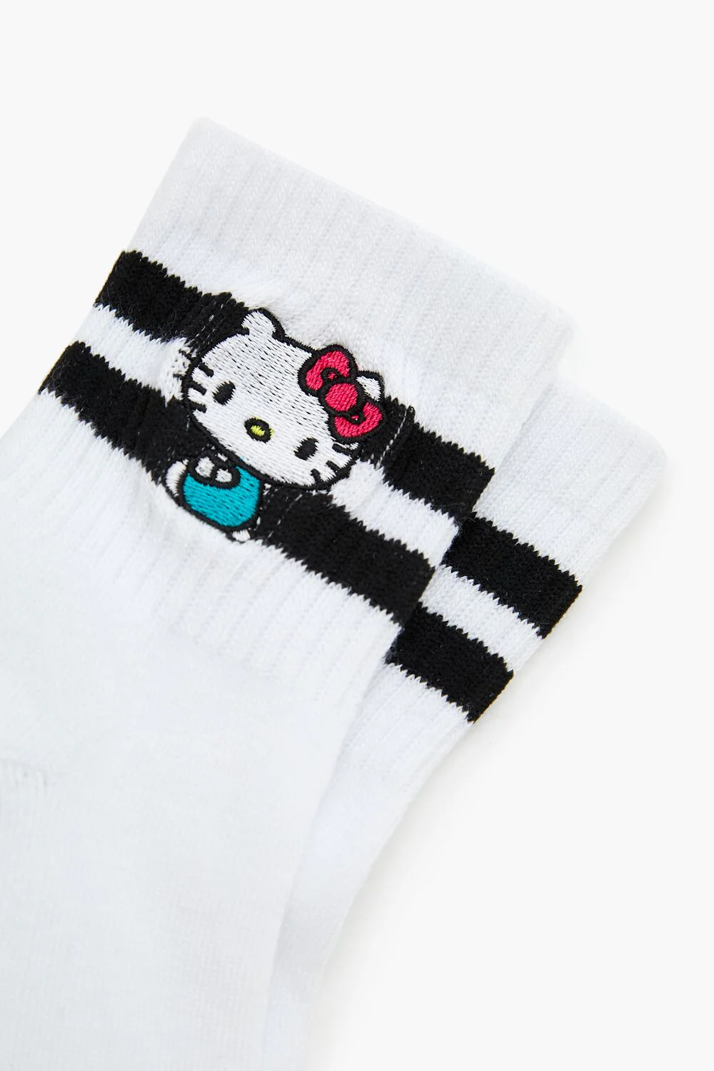 Hello Kitty Varsity-Striped Crew Socks - Image 3
