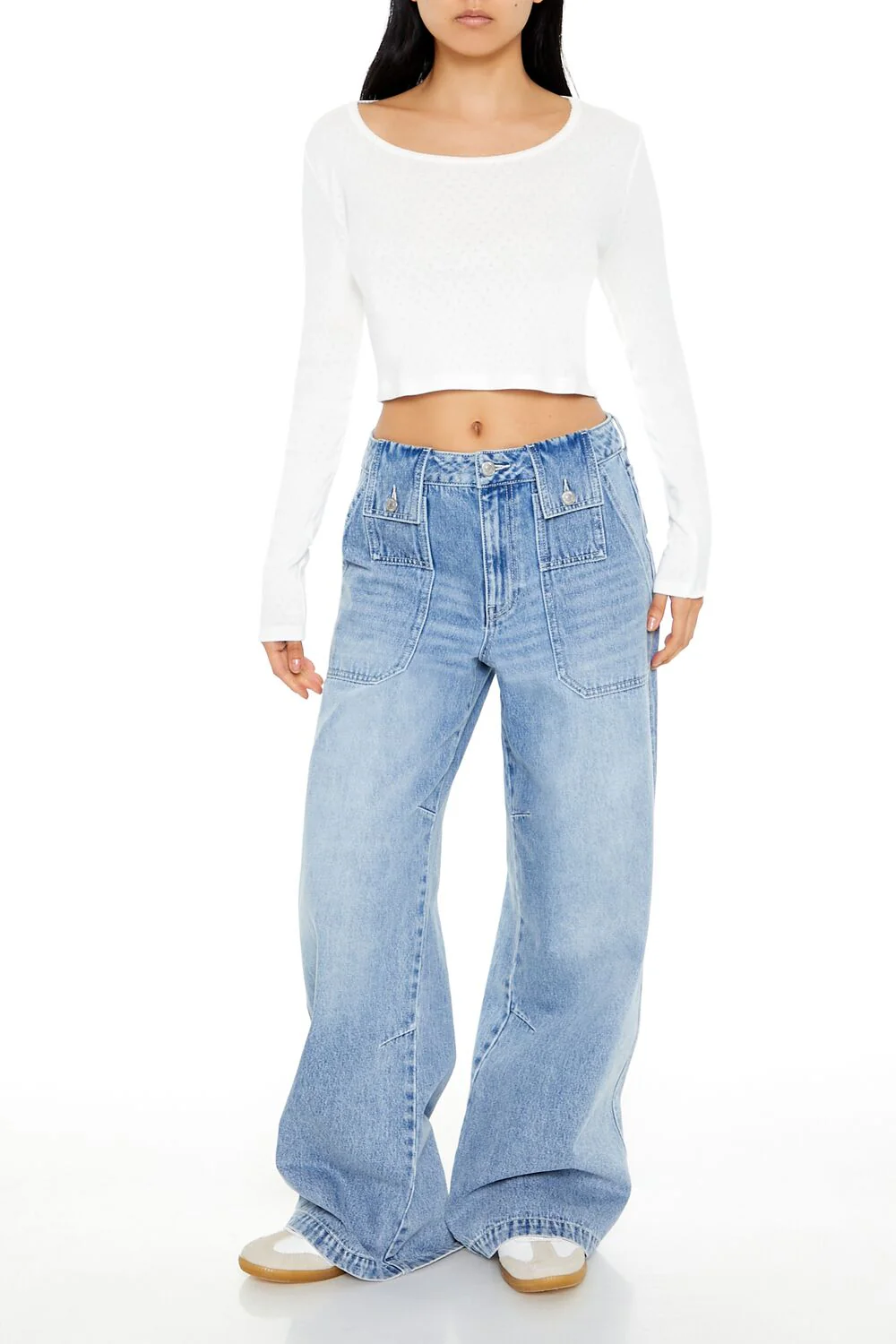 Pointelle Crop Top - Image 2