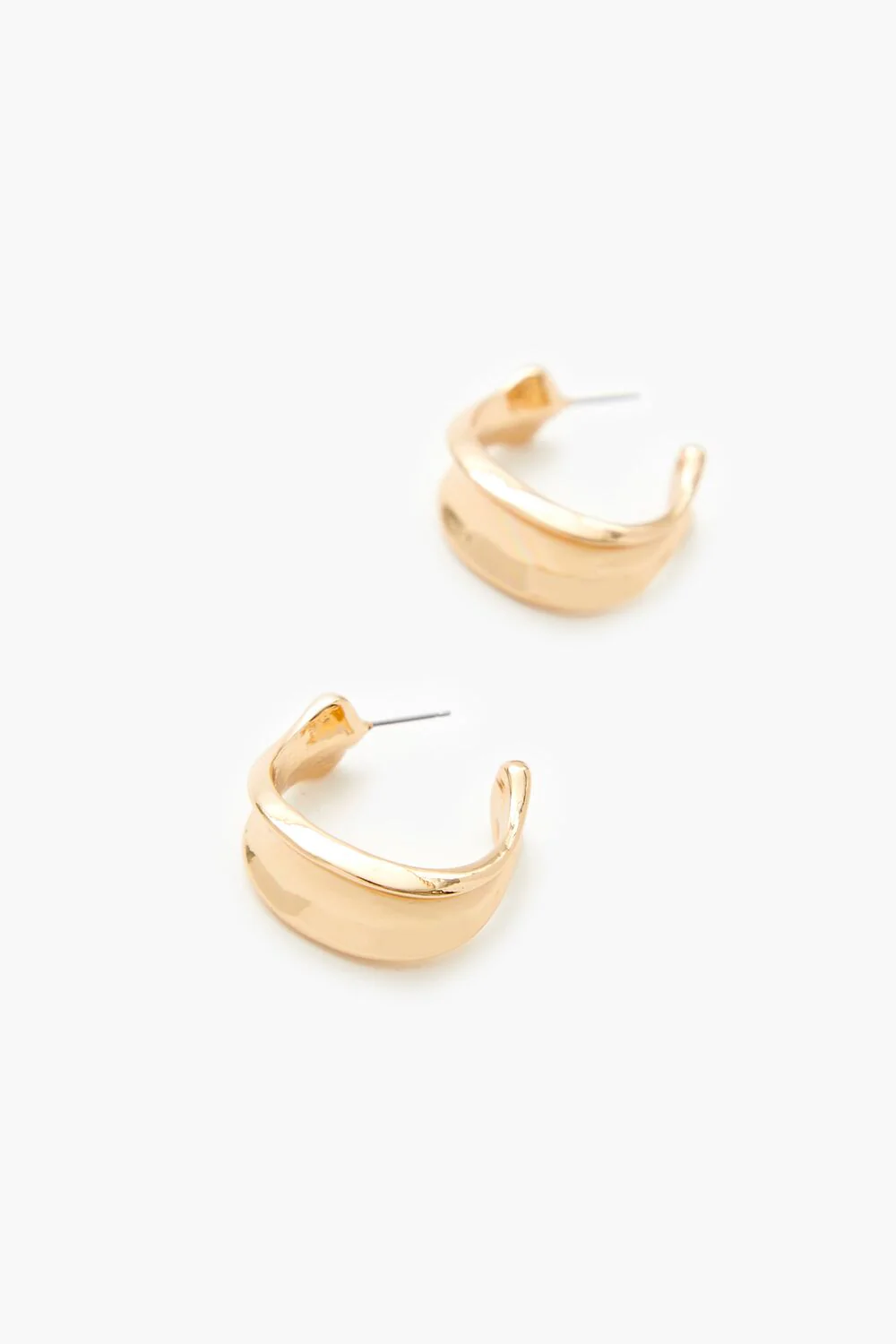 Thick Hoop Earrings - Image 2