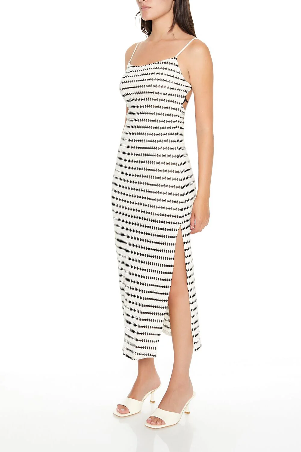 Striped Bodycon Cami Maxi Dress - Image 2
