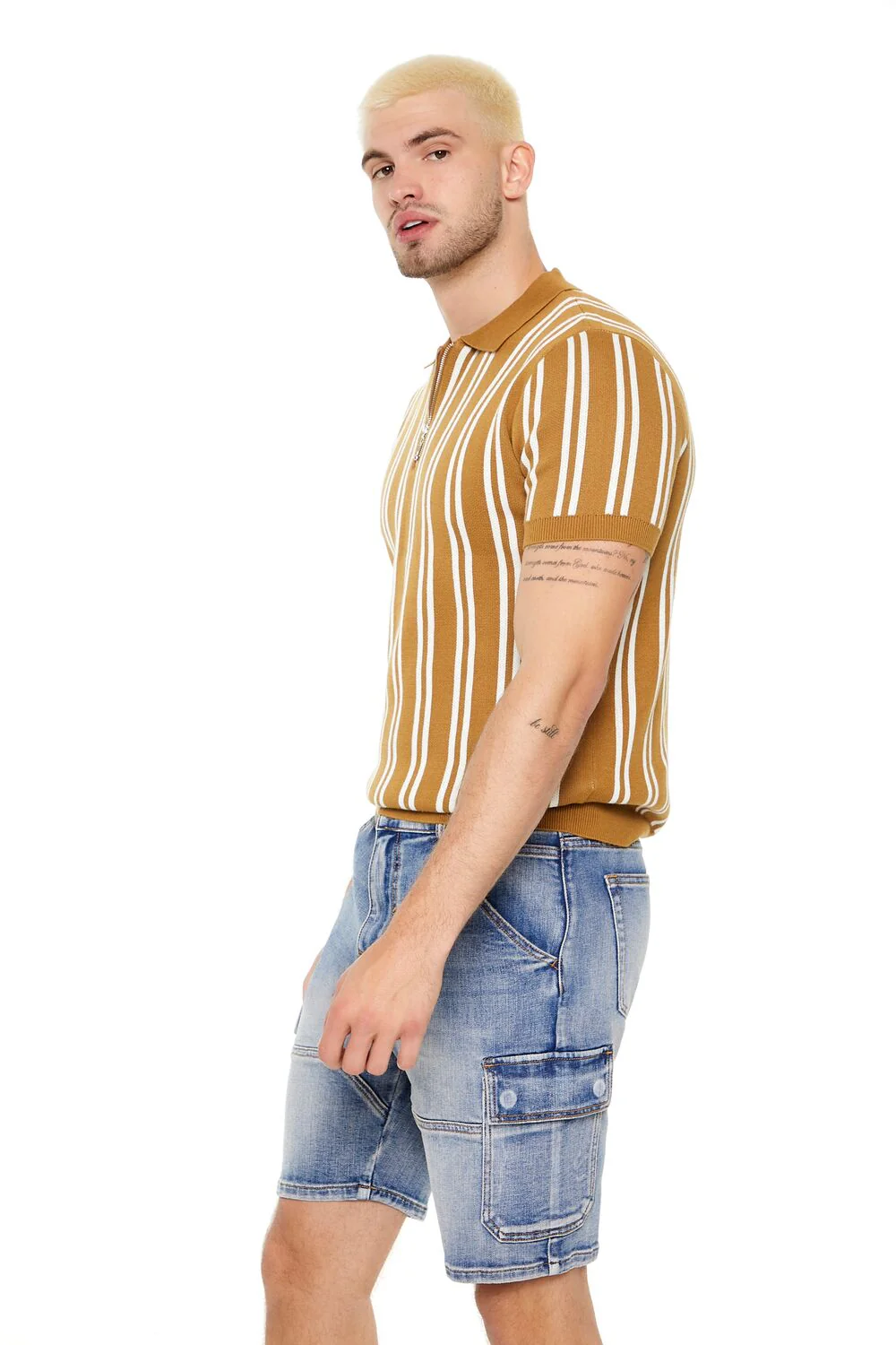 Striped Sweater-Knit Shirt - Image 2