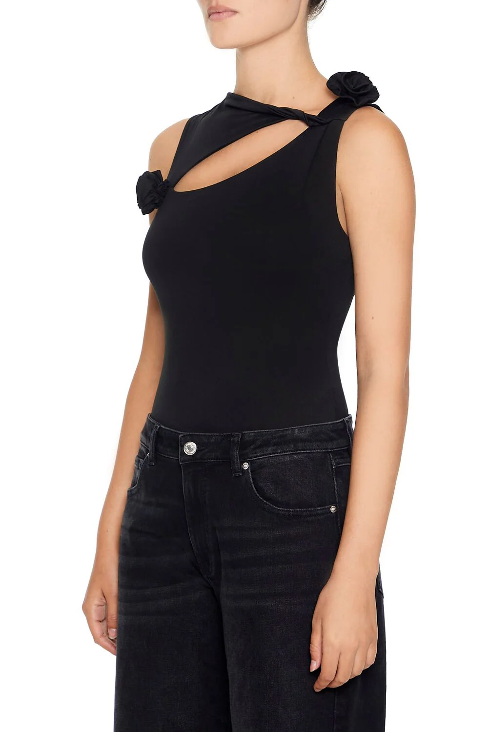 Cutout Rosette Bodysuit - Image 2