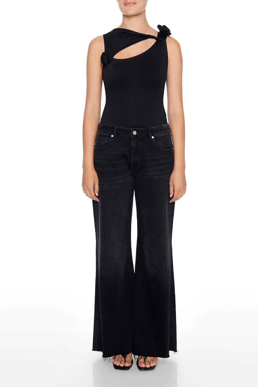 Cutout Rosette Bodysuit - Image 4
