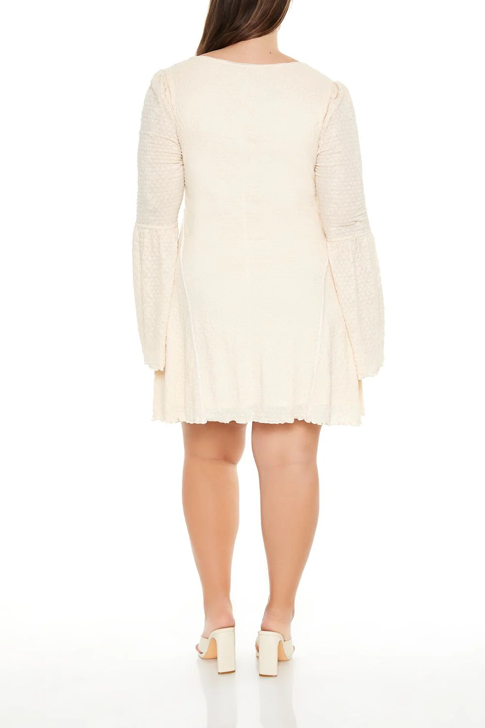 Plus Size Bell-Sleeve Mini Dress - Image 5