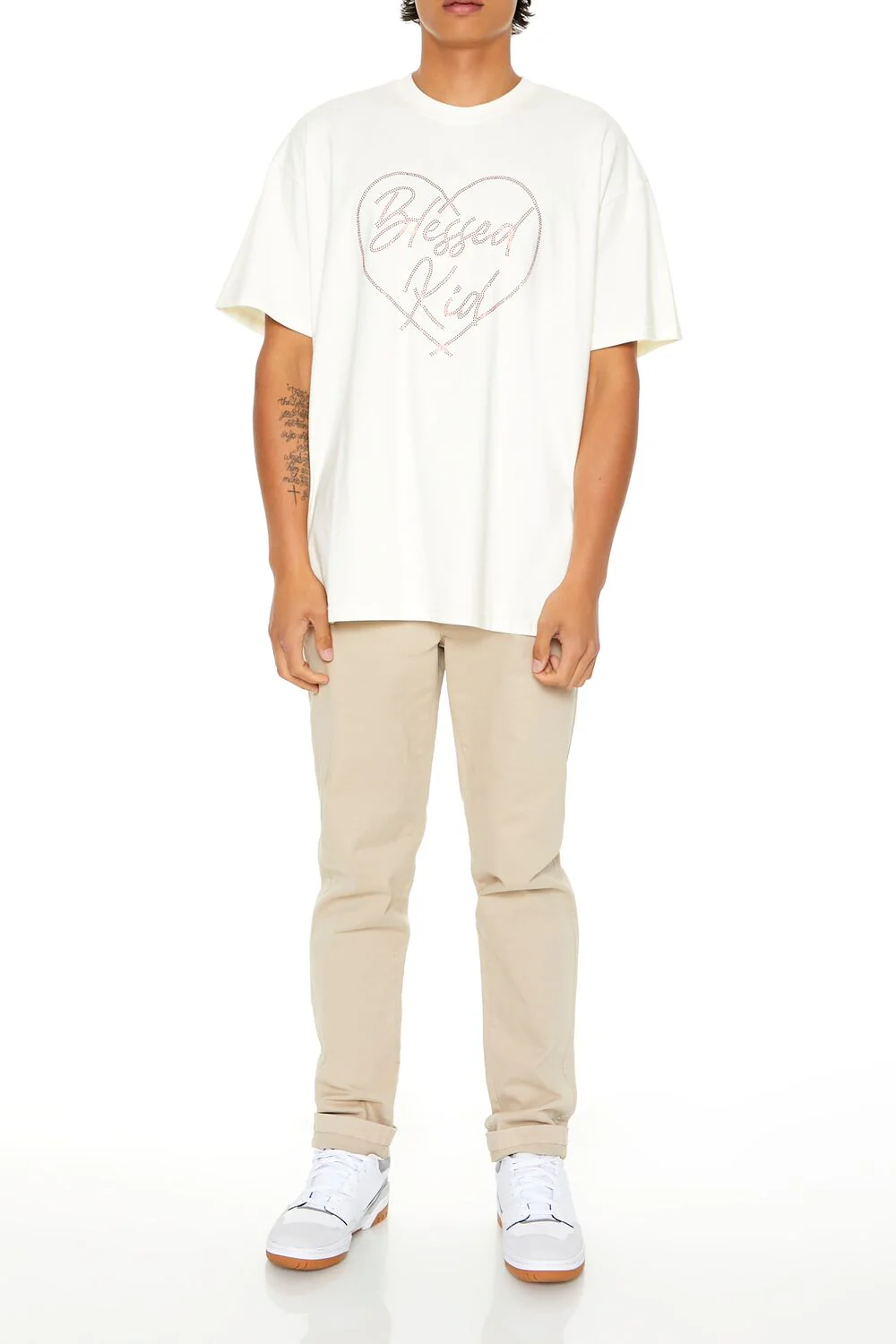 Rhinestone Blessed Kid Tee - Image 2