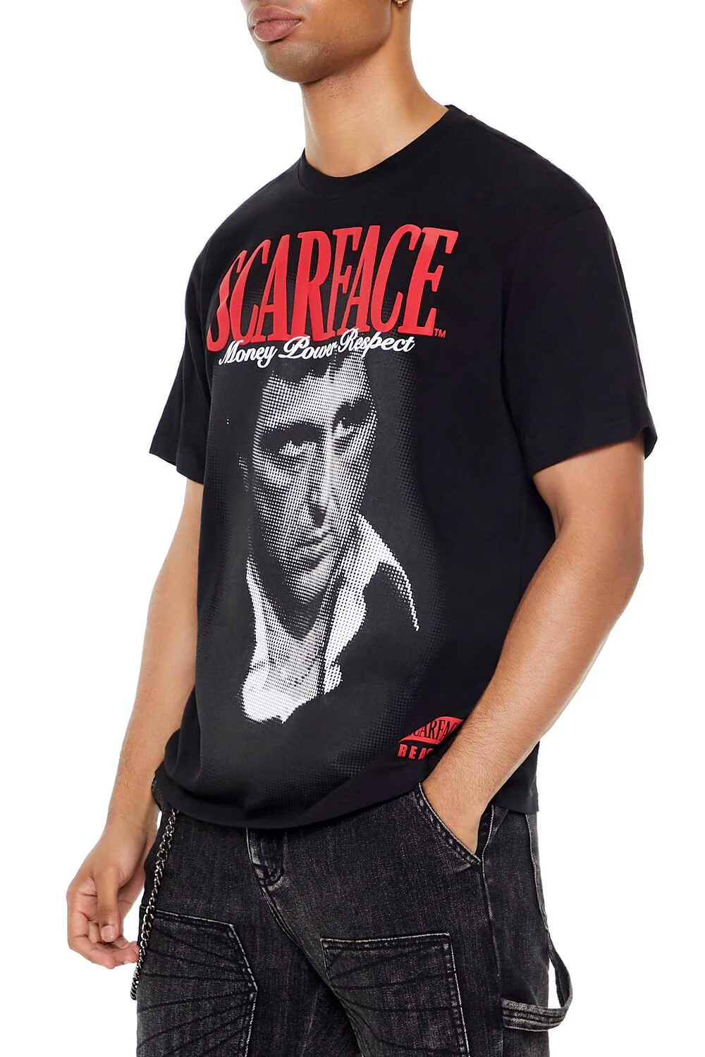 Scarface Puff Print Graphic Tee - Image 4