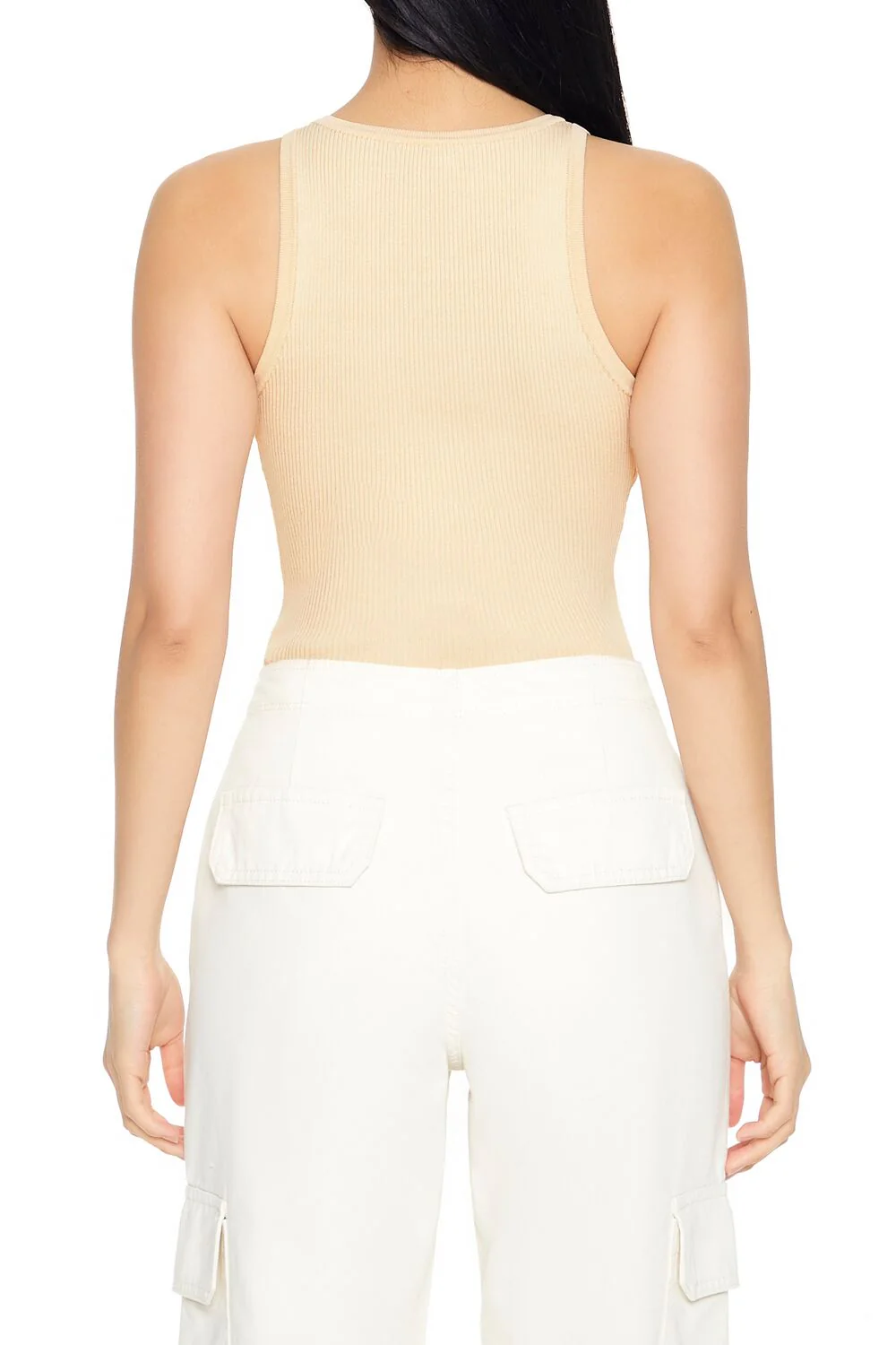 Sweater-Knit Cutout Bow Bodysuit - Image 3