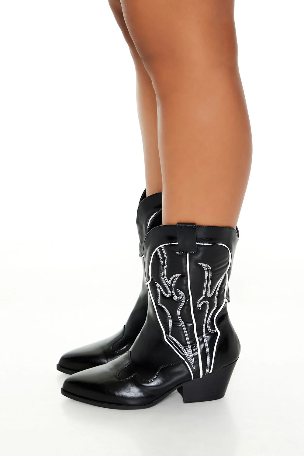 Embroidered Cowboy Booties (Wide) - Image 2