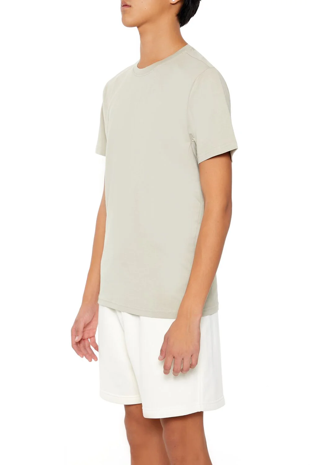 Basic Cotton Crew Tee - Image 3