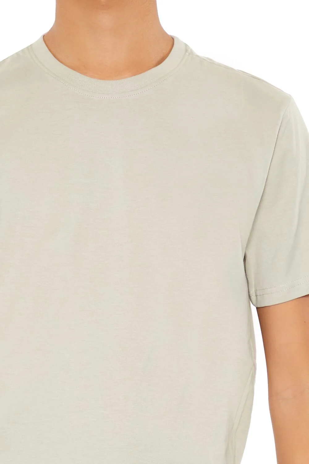Basic Cotton Crew Tee - Image 5