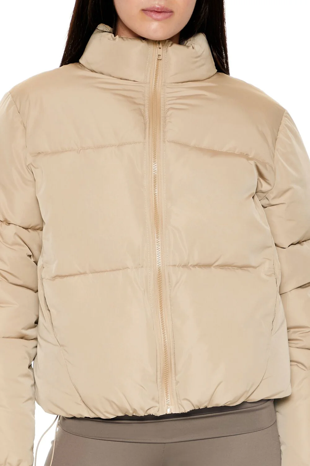 Channel-Stitched Puffer Jacket - Image 3
