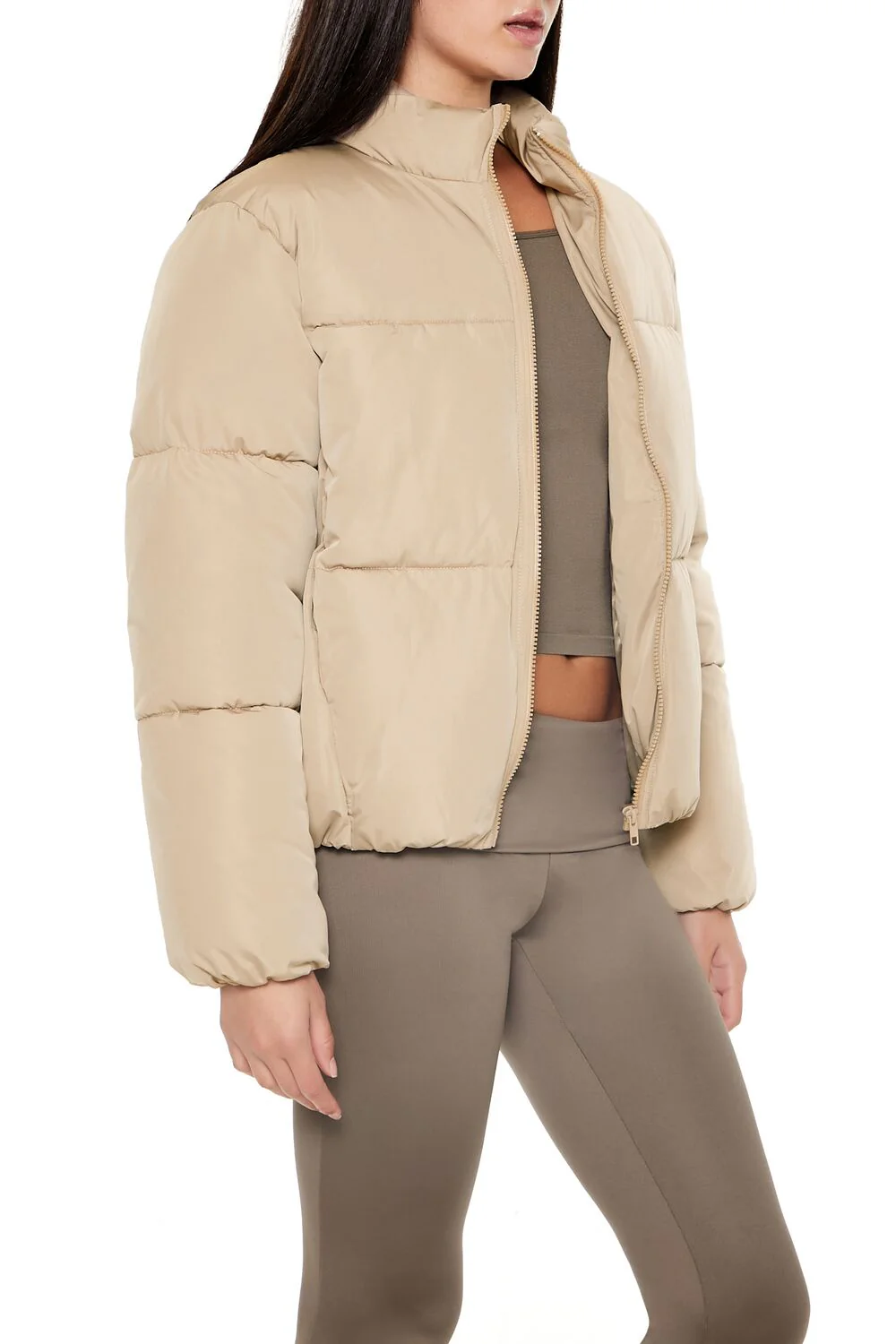 Channel-Stitched Puffer Jacket - Image 4