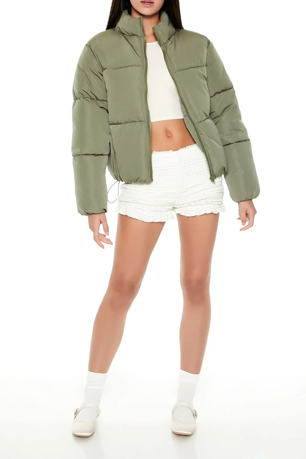 Channel-Stitched Puffer Jacket - Image 7