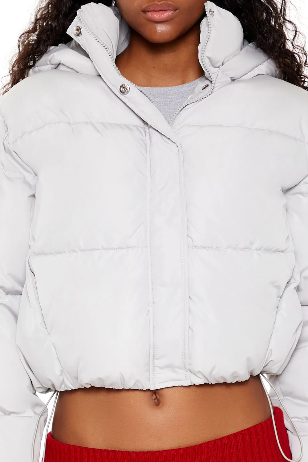 Hooded Cropped Puffer Jacket - Image 18