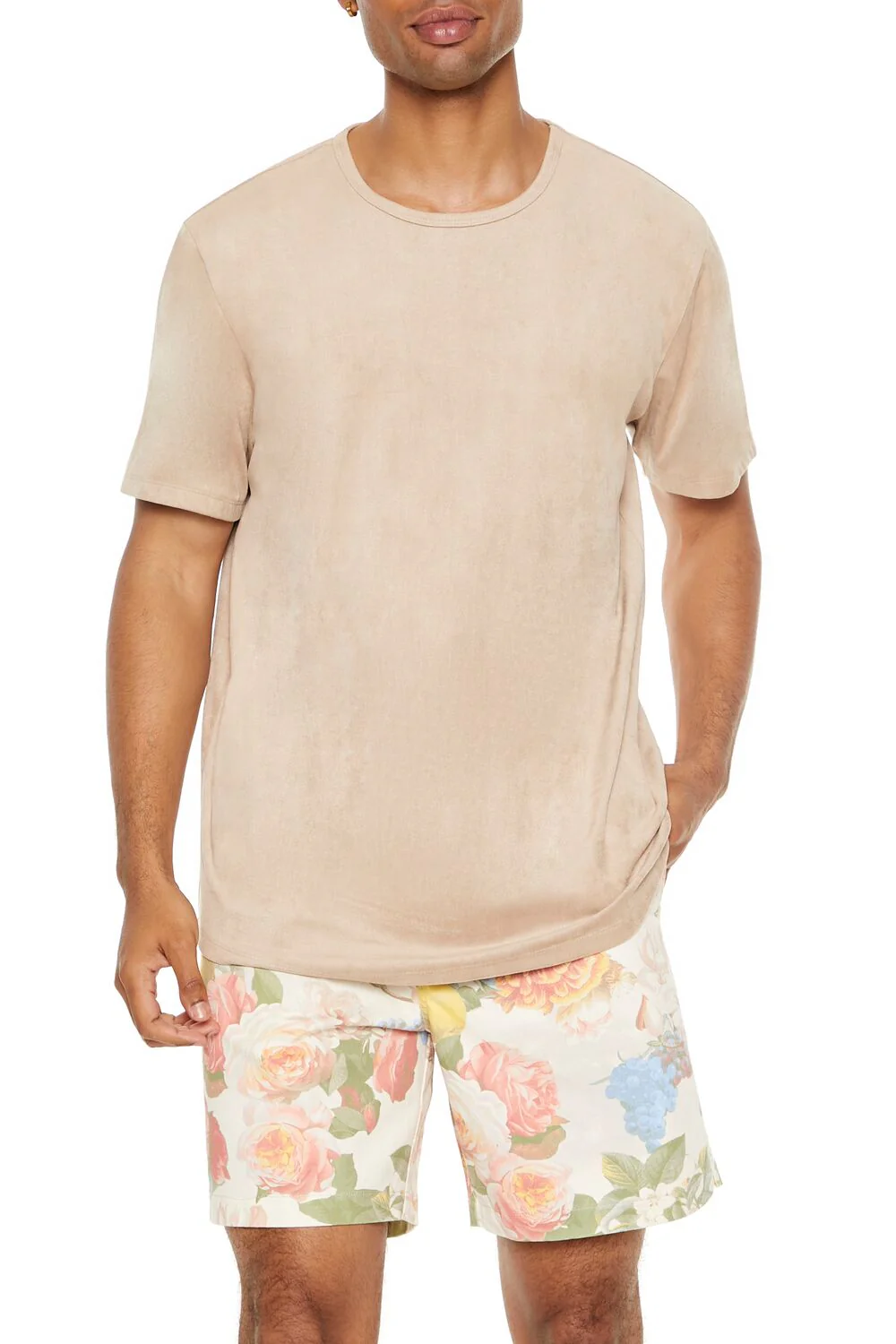 Velour Curved-Hem Tee - Image 12
