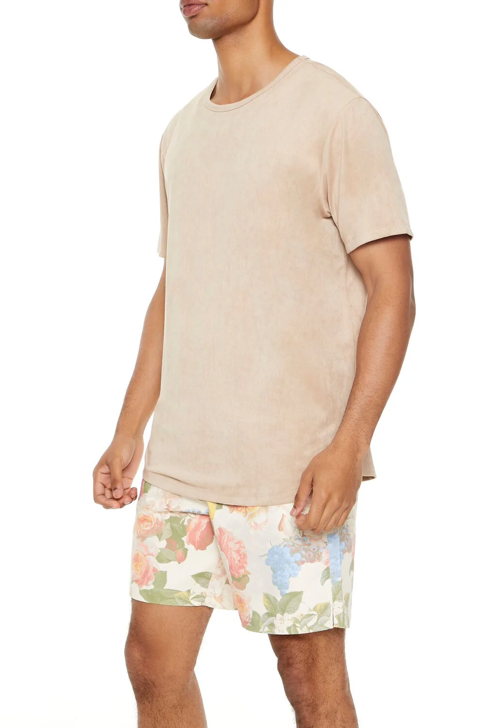 Velour Curved-Hem Tee - Image 15