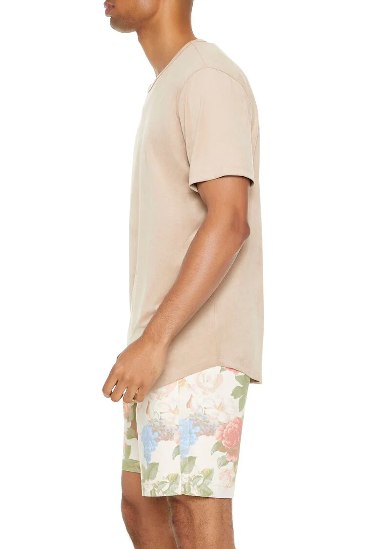 Velour Curved-Hem Tee - Image 16