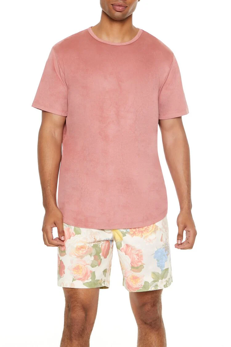 Velour Curved-Hem Tee - Image 18