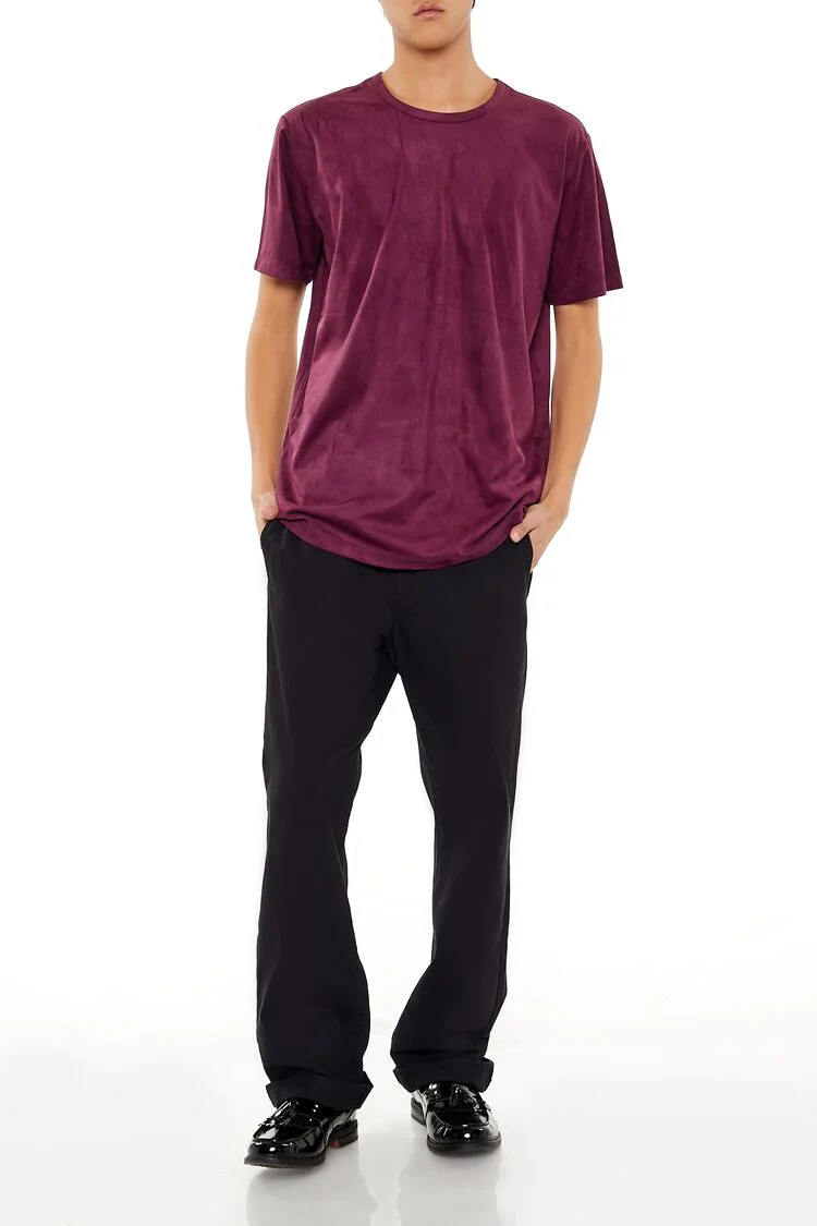 Velour Curved-Hem Tee - Image 2