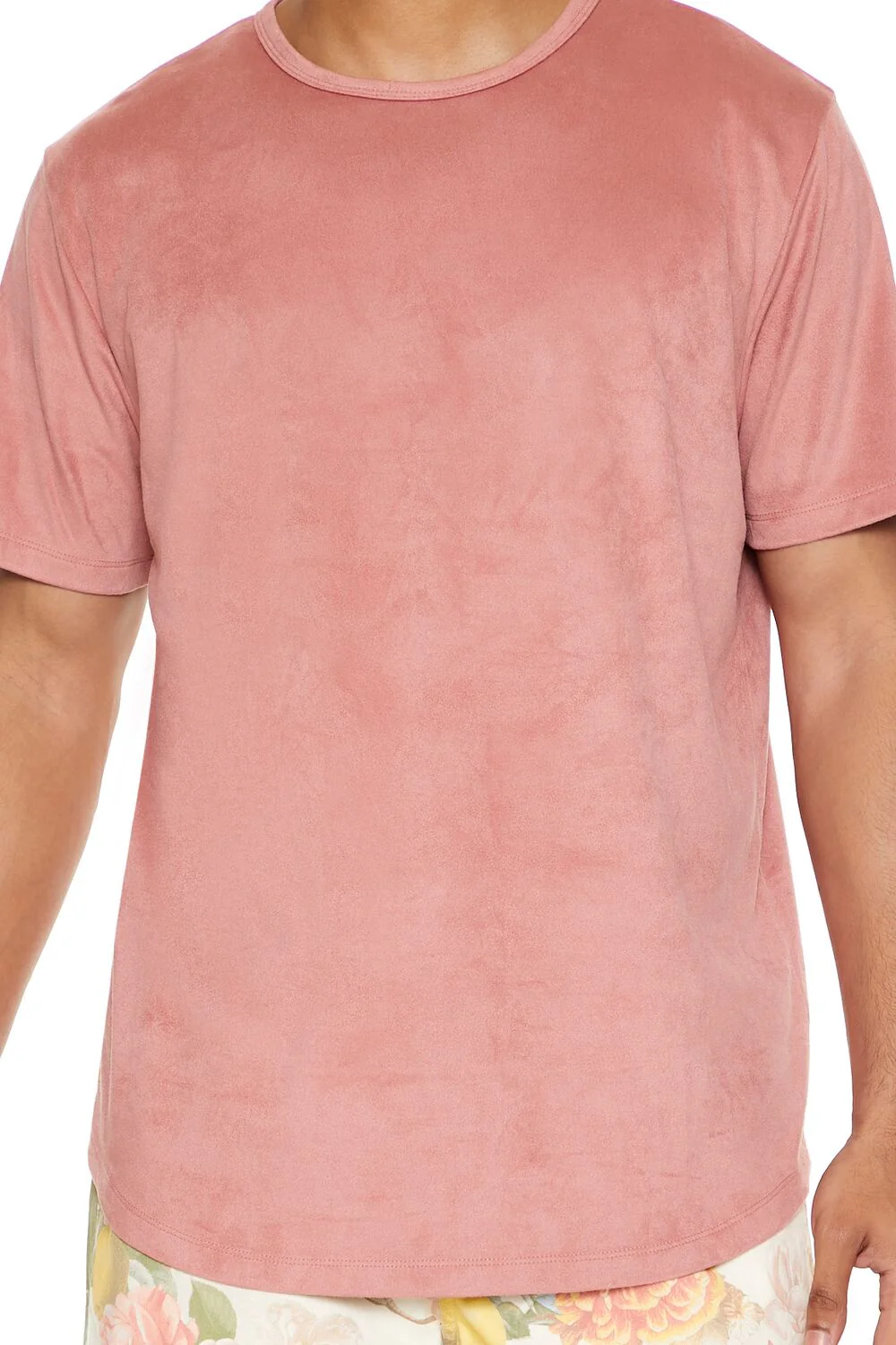 Velour Curved-Hem Tee - Image 20