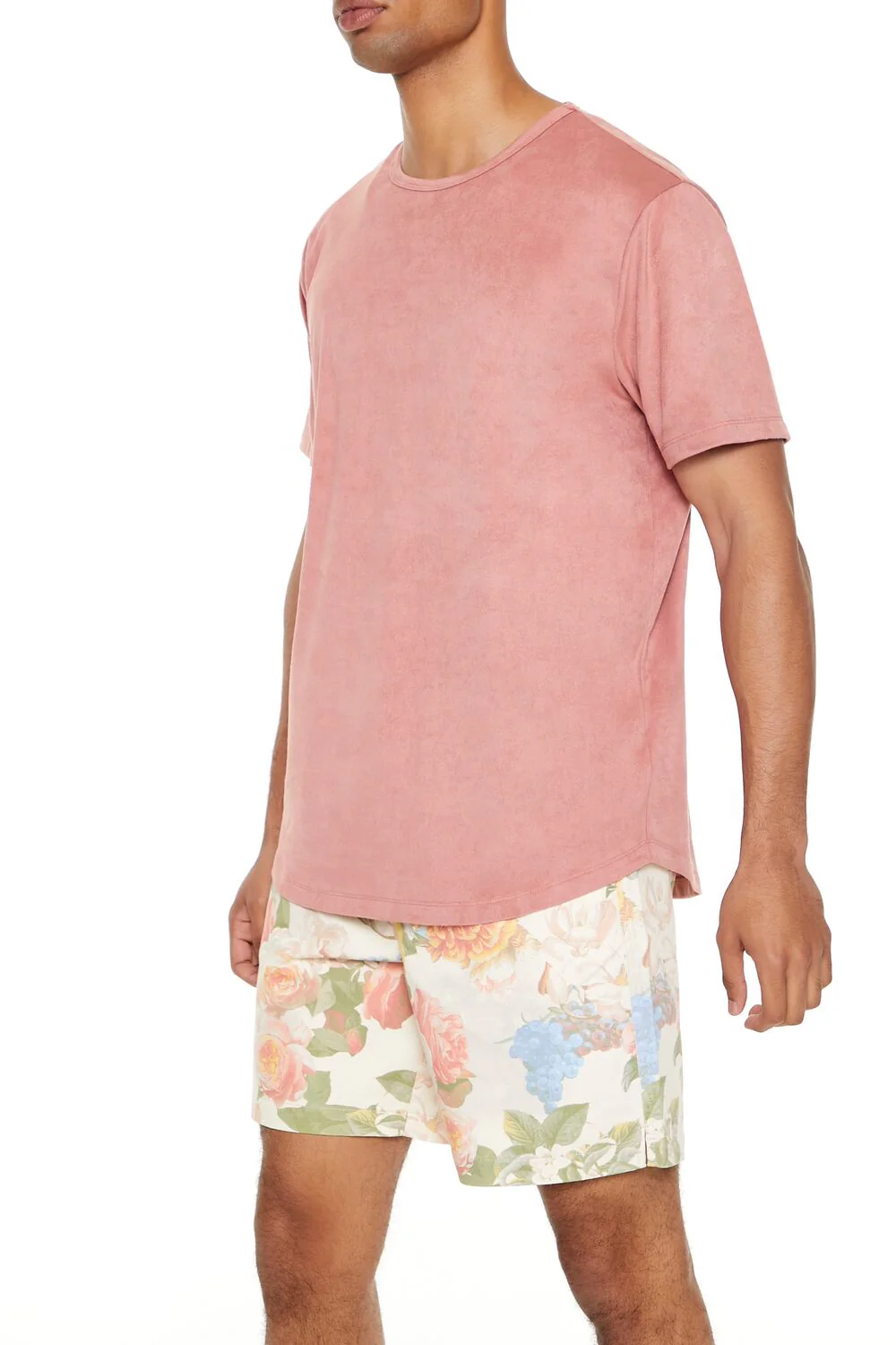 Velour Curved-Hem Tee - Image 21