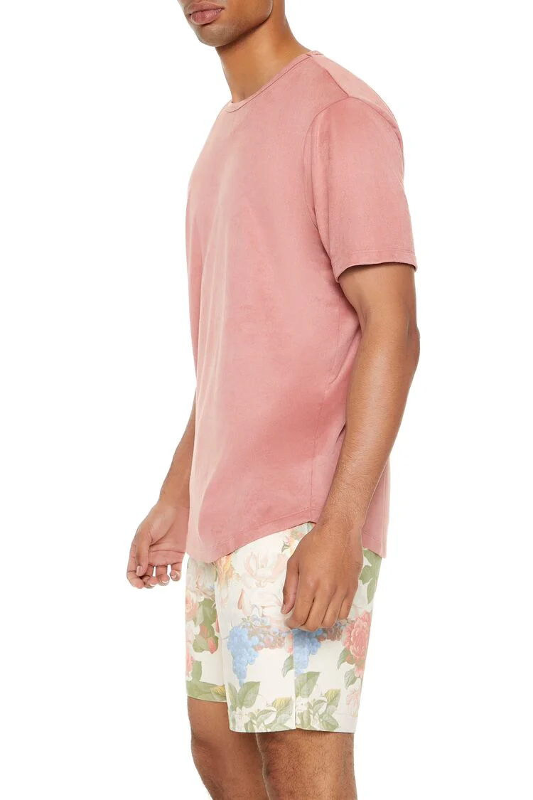 Velour Curved-Hem Tee - Image 22
