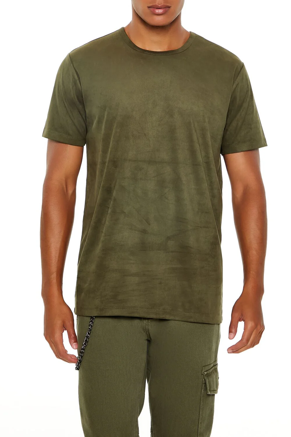 Velour Curved-Hem Tee - Image 24